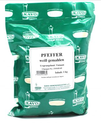 Pfeffer weiss gemahlen 1kg KLS Wien